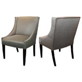 Pair of 1940's Upholstered Occasional Chairs