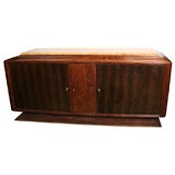 French Art Deco Designer Macassar/ Palisander/ Marble Buffet