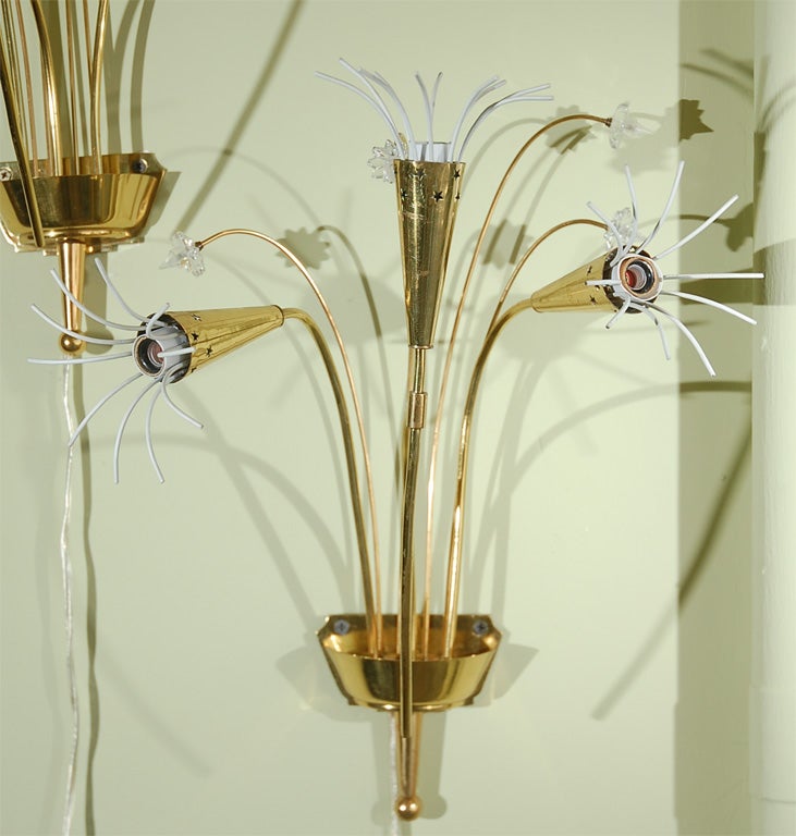 French Wall Lights c. 1950s