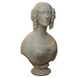 An Italian Marble Bust of a Young Woman