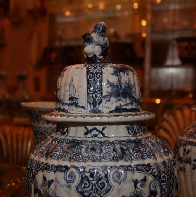 Five Dutch delft vases 3