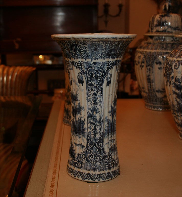 Five Dutch delft vases 4