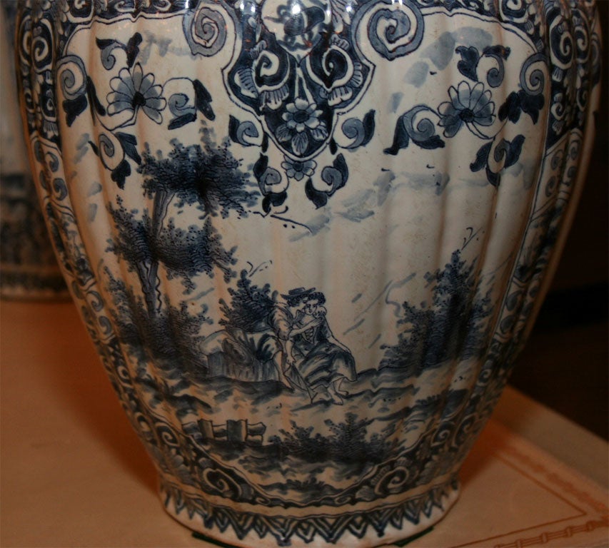 Five Dutch delft vases 6