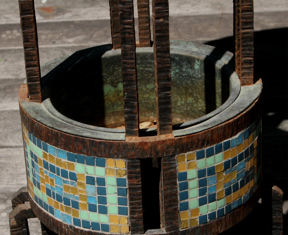 Seccessionist Tile - Mosaic Fountain In Good Condition In New York, NY