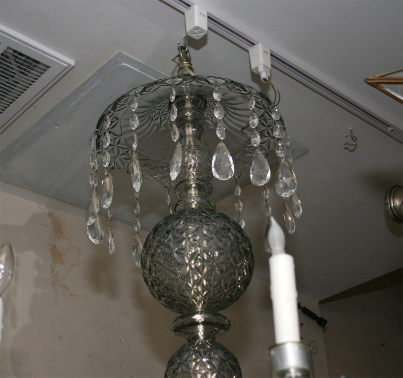 Cut Glass An English 8-light George III chandelier
