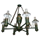 An Empire style 6-light chandelier