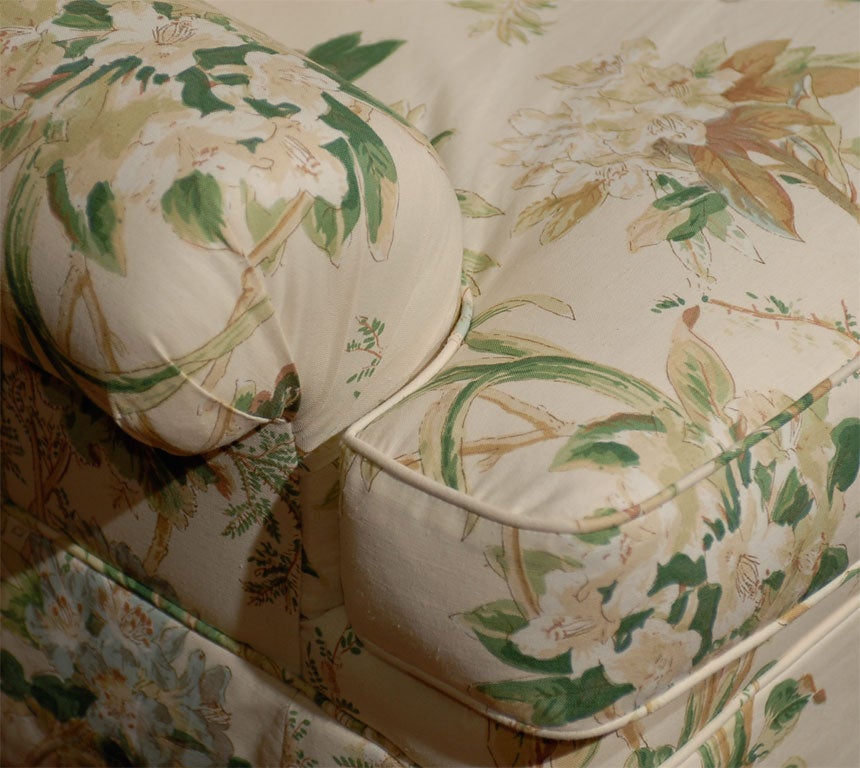 New Durham Upholstered Arm Chair  w/ skirt in Lee Jofa Fabric 2