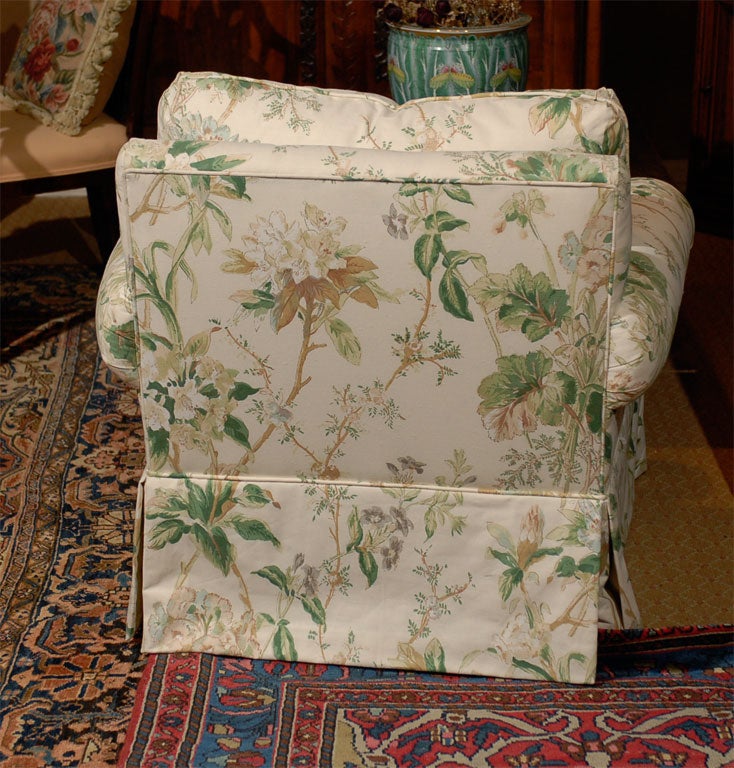 New Durham Upholstered Arm Chair  w/ skirt in Lee Jofa Fabric 4