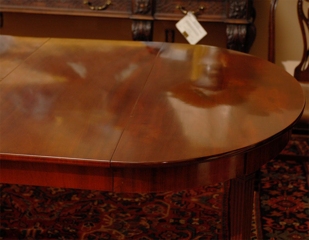 Mahogany 18th Century French Louis XVI Period Dining Table For Sale