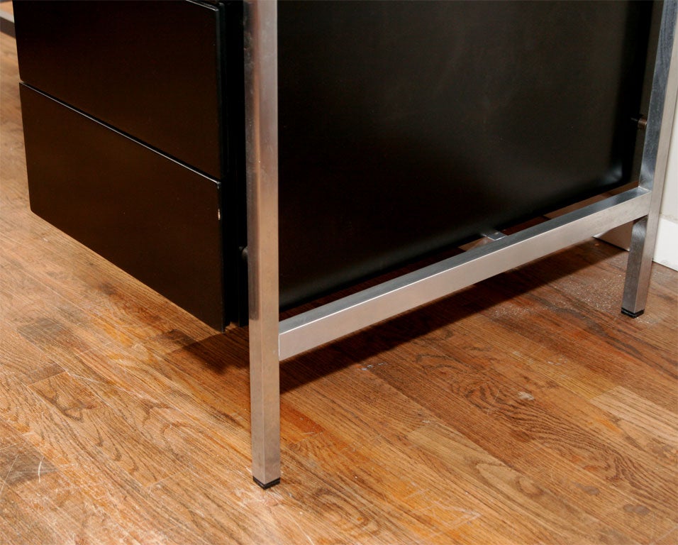 Classic Florence Knoll Desk with Solid Walnut Top at 1stdibs