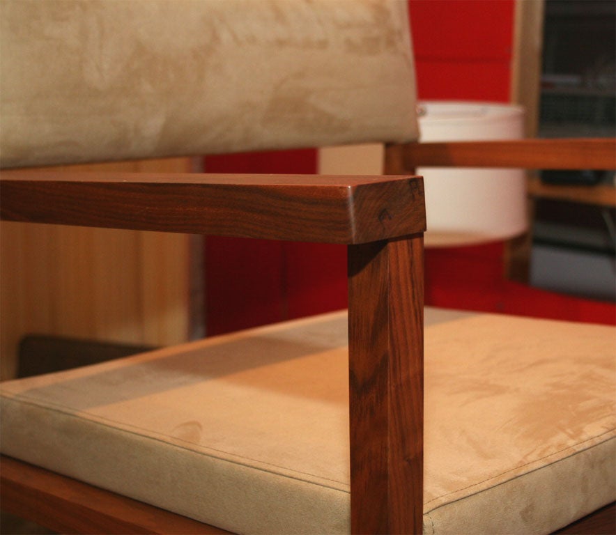 Solid black walnut Wide dining set by De La Espada 2