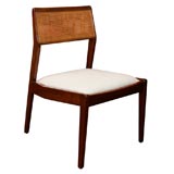 Set of 6 Jens Risom dining chairs with caned backs