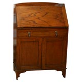 Early 20th Century Arts and Crafts Style Drop Front Oak Desk