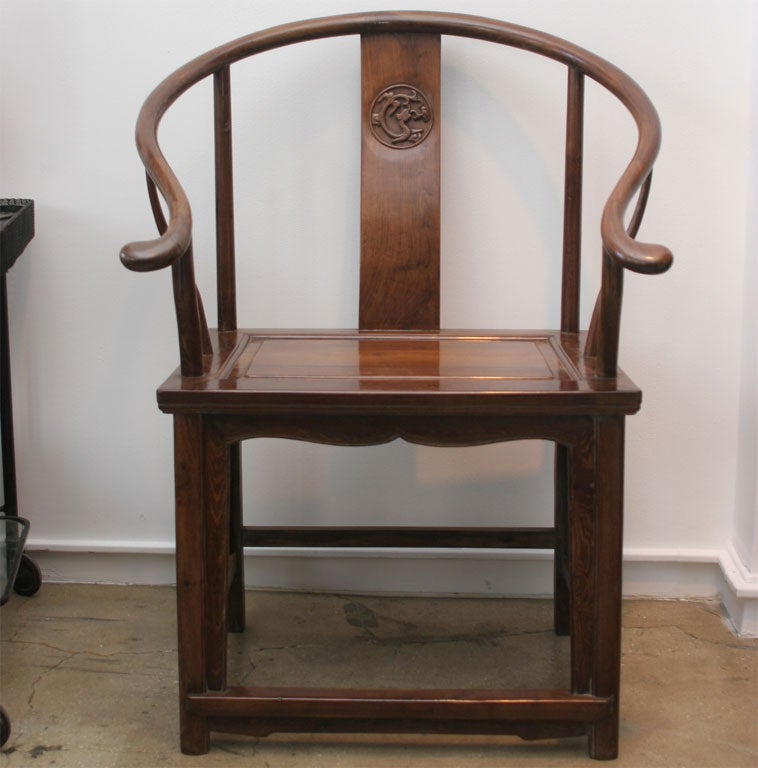 A Horseshoe Armchair, from Beijing China Early 18th Century
