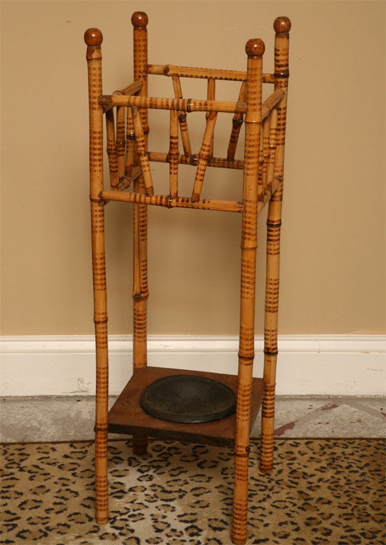 Antique Bamboo Umbrella Stand at 1stDibs