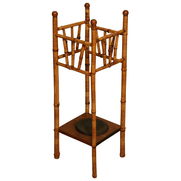 Antique Bamboo Umbrella Stand at 1stDibs