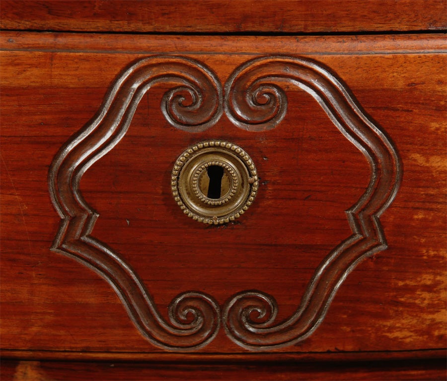 Louis XV  French Provincial Walnut Chest 1