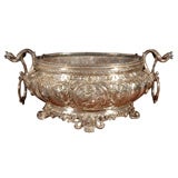 19th Century Chased Silverplate Jardiniere
