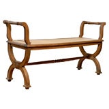 French Caned Bench