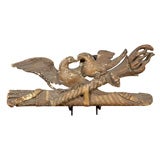 18th Century Italian Carved Giltwood Kissing Doves Decoration