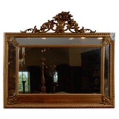 19th Century Italian Giltwood Mirror with Mirrored Panels 8