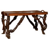 Rustic Tray Table from a Vineyard