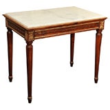 Swedish Neoclassical Style Parcel Gilt and Marble Side Table