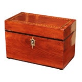 Swedish Neoclassical Style Stainwood Inlaid Walnut Table Box