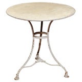 Used Art Nouveau Painted Metal Garden Table