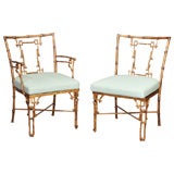 Michael Taylor Metal Outdoor Bamboo Dining Chair Set