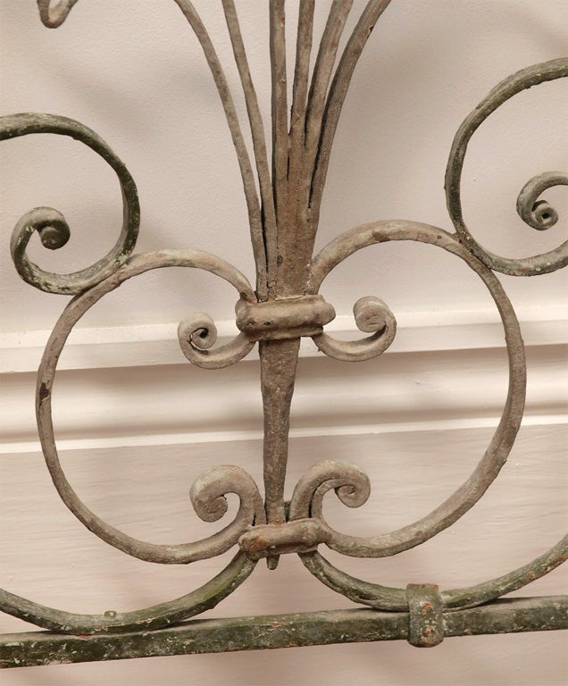 Finely Wrought Iron French Railing For Sale 1