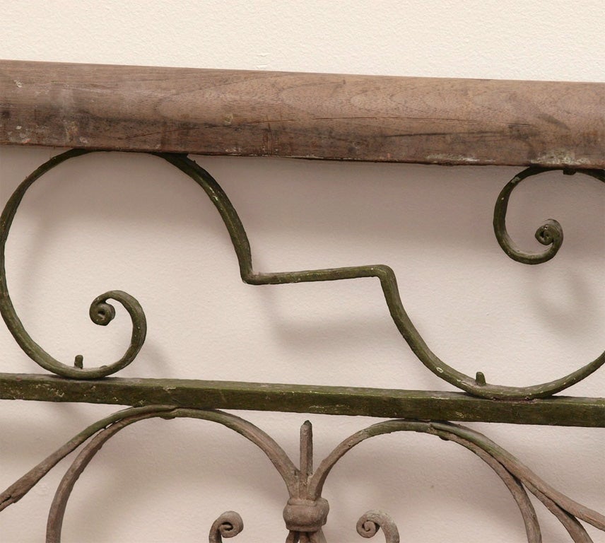 Finely Wrought Iron French Railing For Sale 2