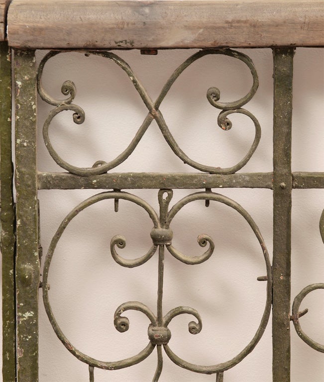 Finely Wrought Iron French Railing For Sale 3