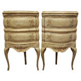 Pair of Polychrome Corner Cabinets