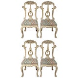 SET OF FOUR VENETIAN SIDE CHAIRS