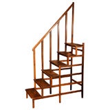 Set of Fruitwood Library Steps