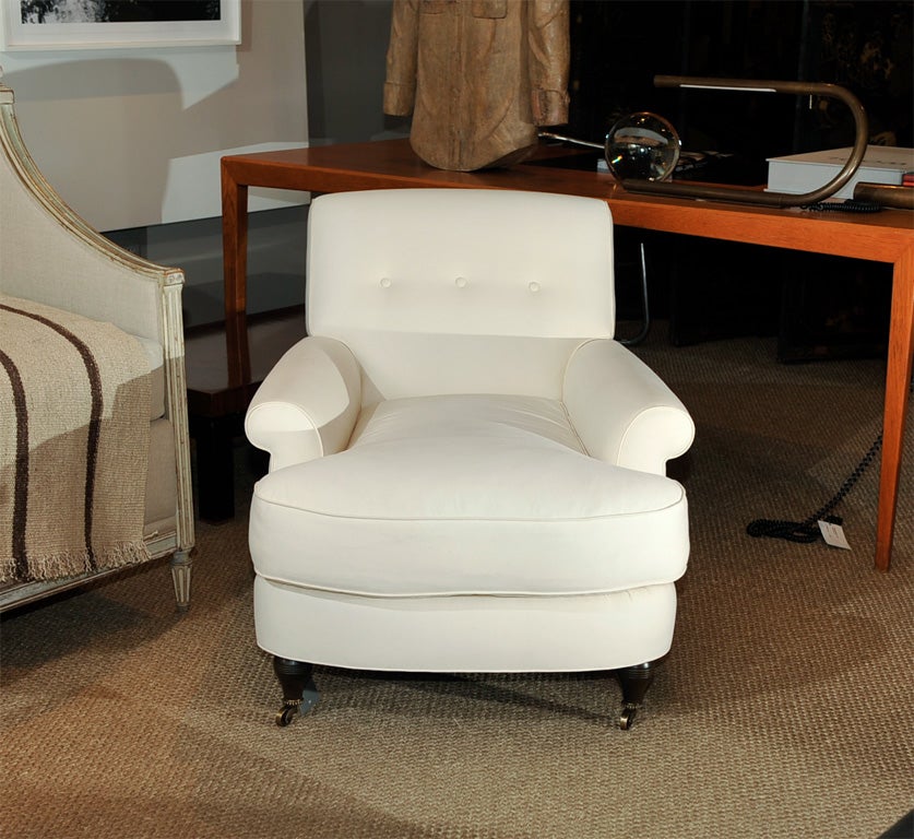 Elegant deep club chair, we have made to order.