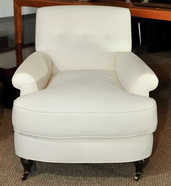 Contemporary French Club Chair For Sale