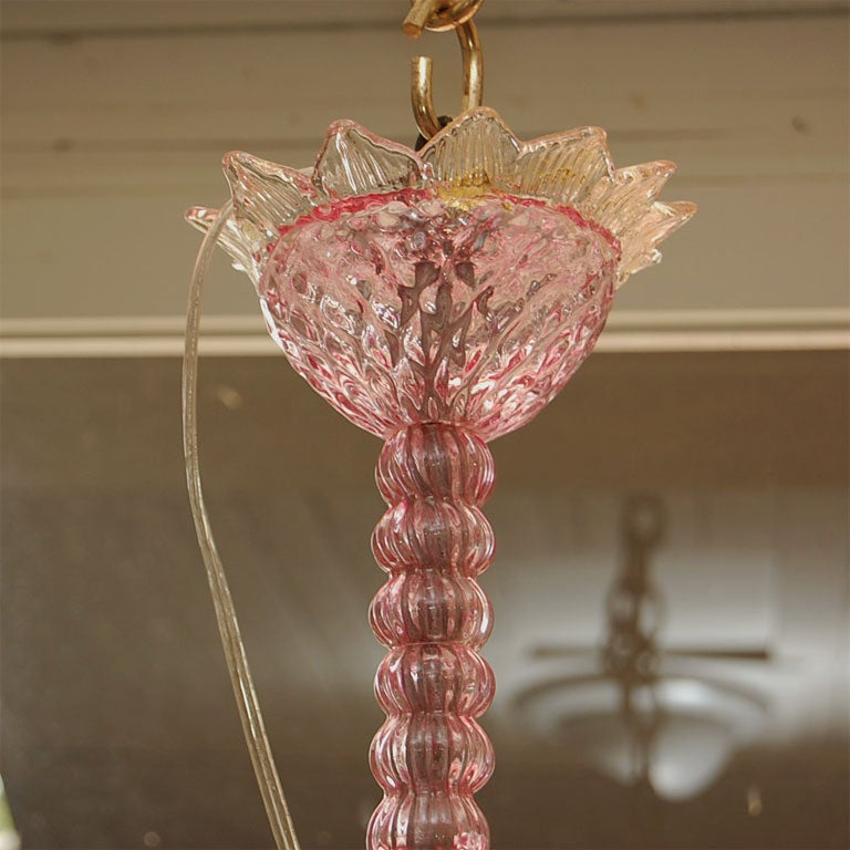 Mid-20th Century Venetian Glass Chandelier