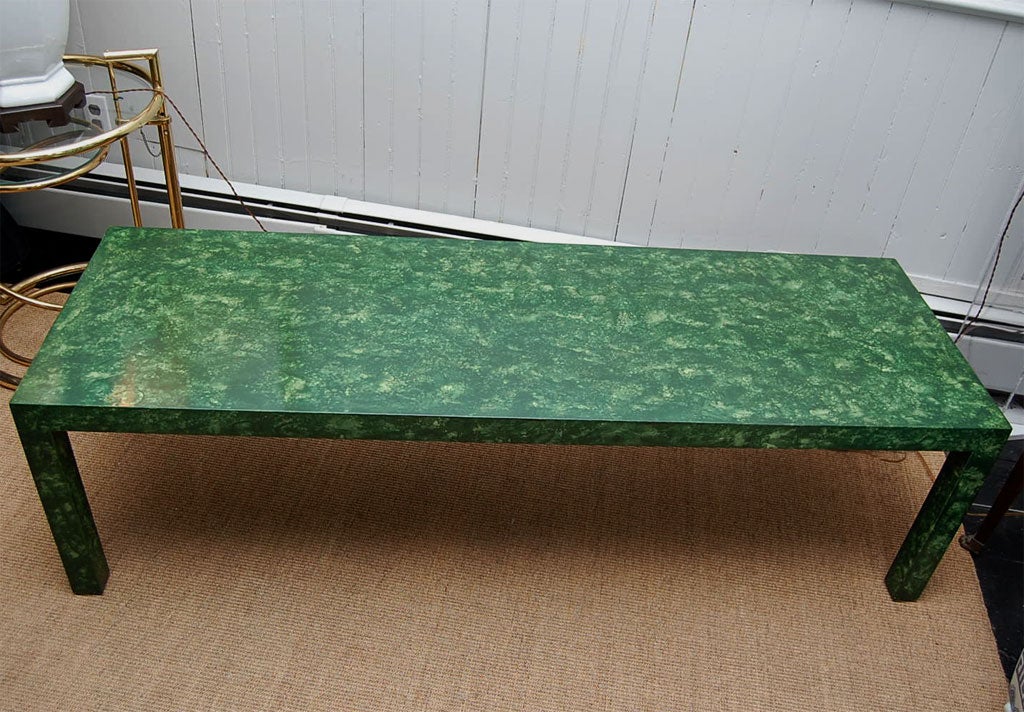 parson style coffee table
