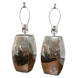 Pair of Mercury glass Lamps