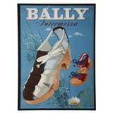 Vintage Large Bally Poster