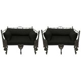 Vintage Pair of  Wrought Iron Daybeds