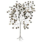 Large, 60's Metal Tree Wall Sculpture