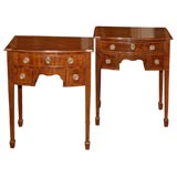 Pair of Mahogany Bowfronted Lowboys