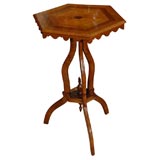 Hexagonal Inlaid Side Table