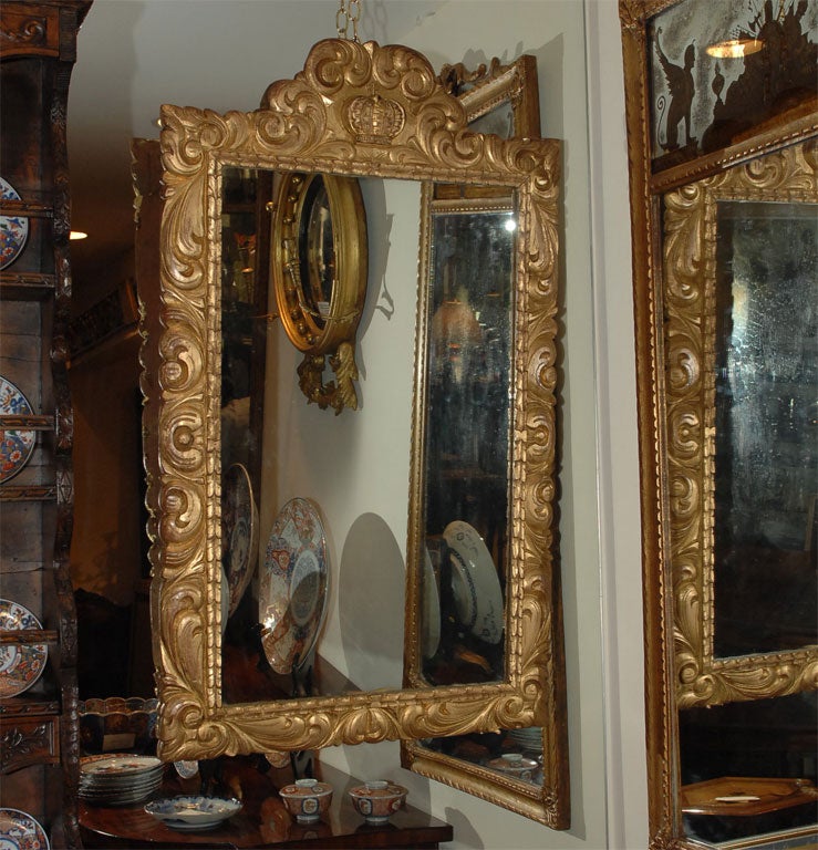 Spanish Colonial Revival Gilt Wood Mirror