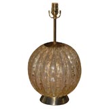 Mid Century Murano Glass 'Orb' Lamp