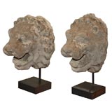 Cast Stone Head of a Lion