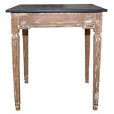 Side/Sofa Table with Black Painted Top